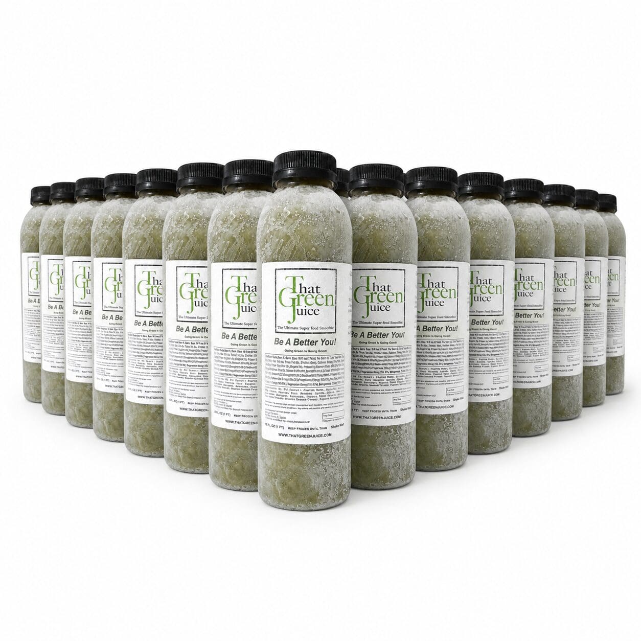 That Green Juice large bottle packs including the 15 bottle pack