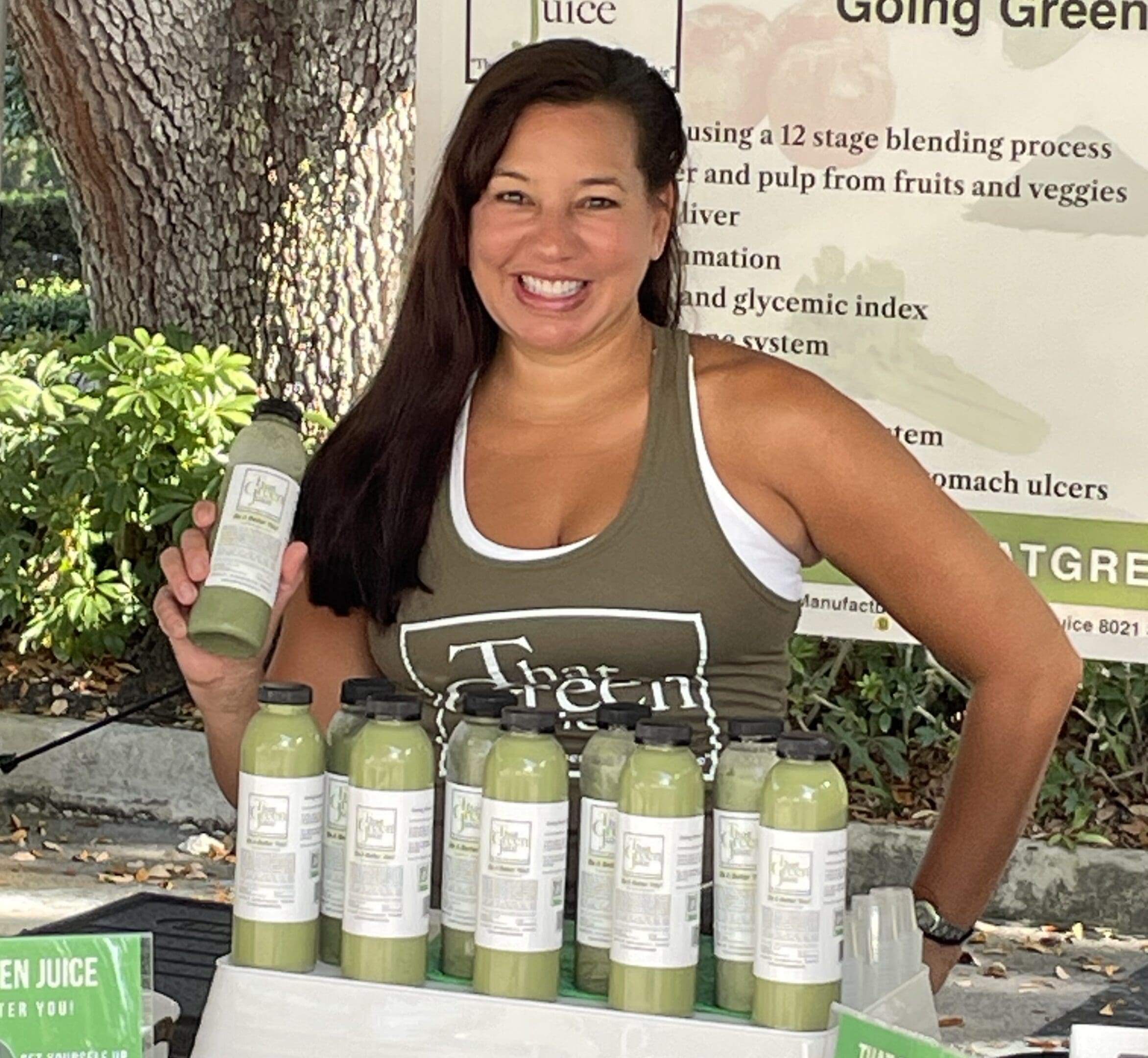 That Green Juice booth at the Boca Farmers Market