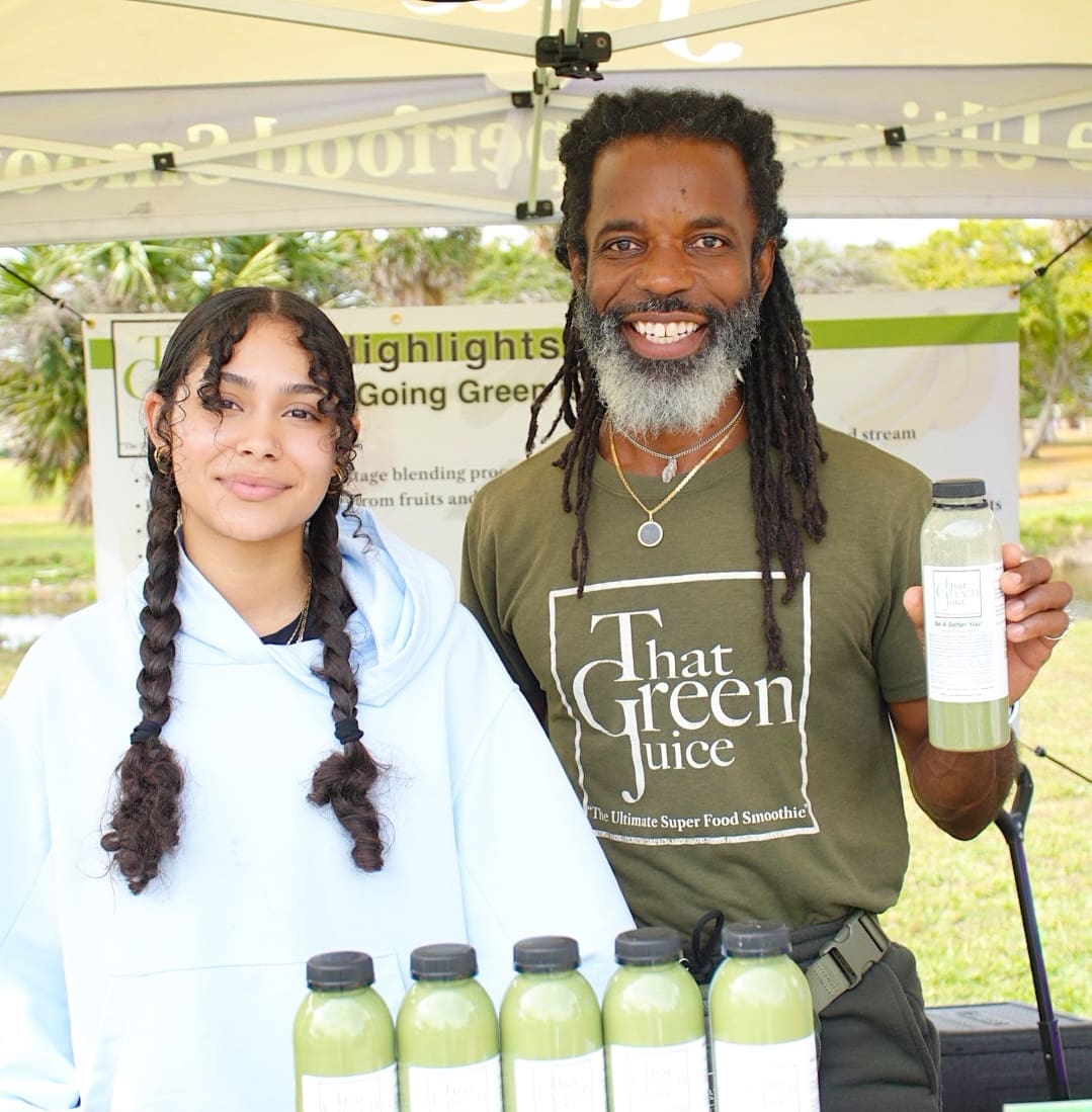 That Green Juice booth at a Coco Market event