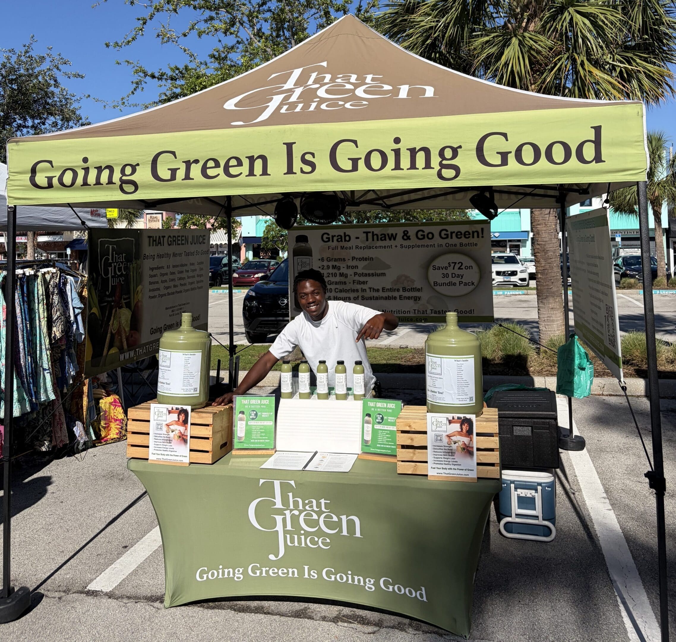 That Green Juice at the Cove Farmers Market in Deerfield Beach