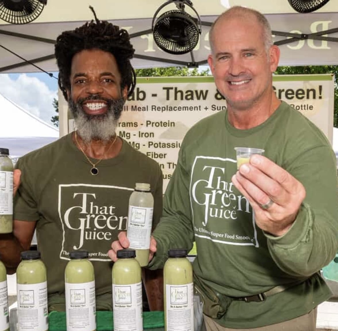 That Green Juice booth at the Tequesta Farmers Market
